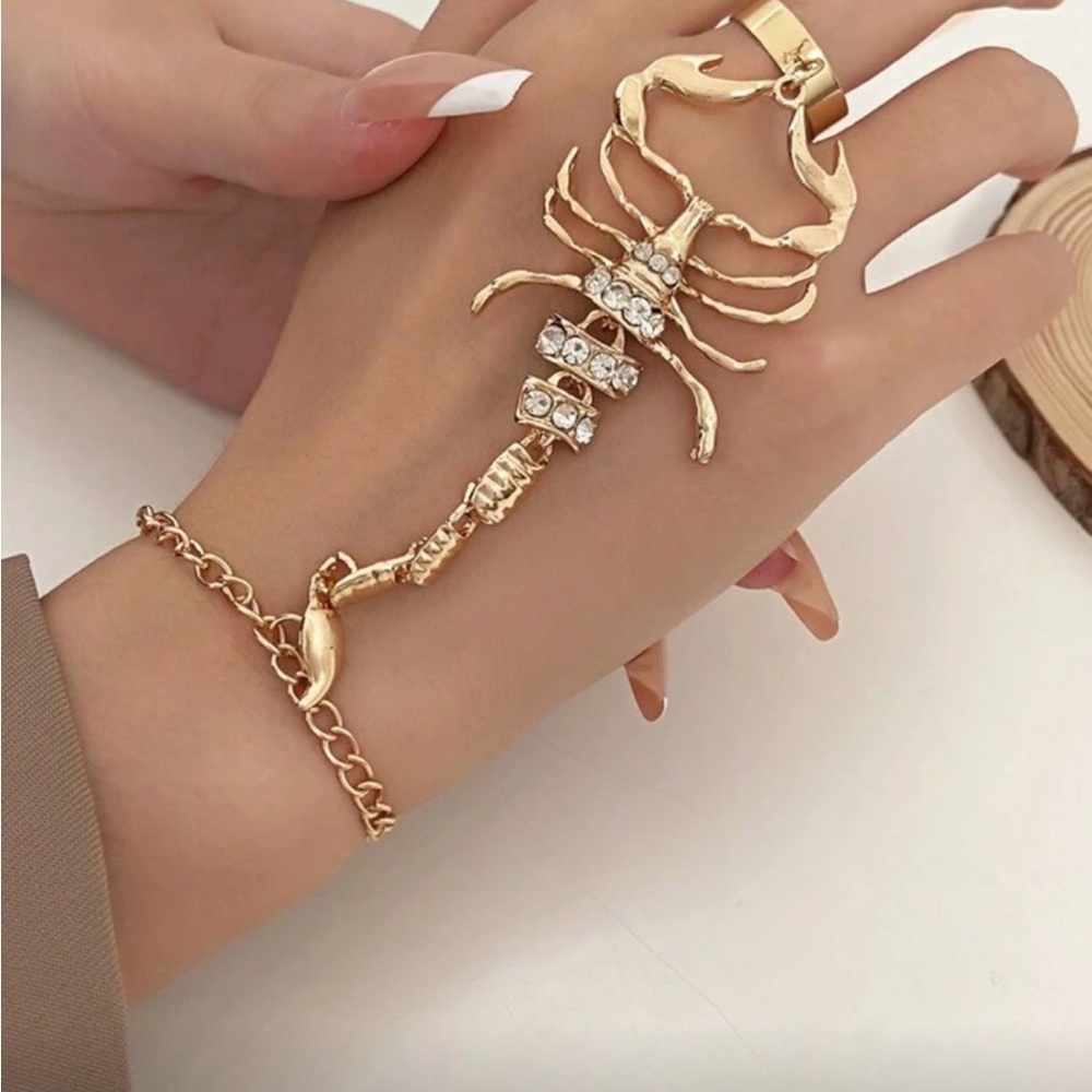 Gold Scorpion Bracelet
